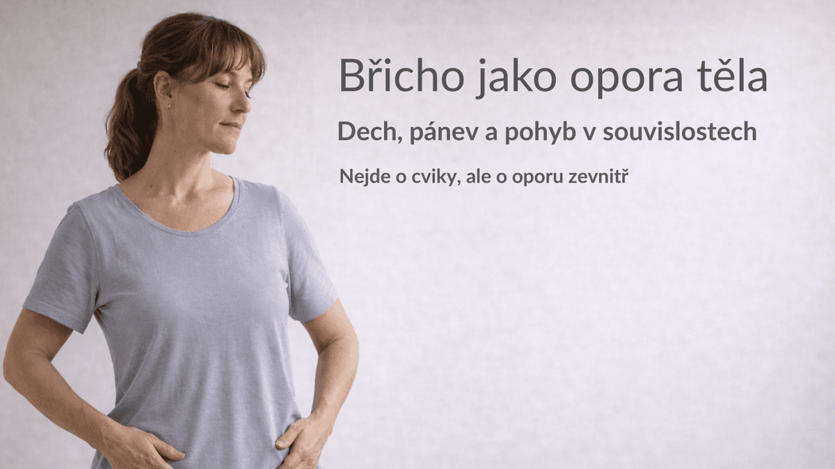 Břicho jako opora těla - kurz pro ženy
