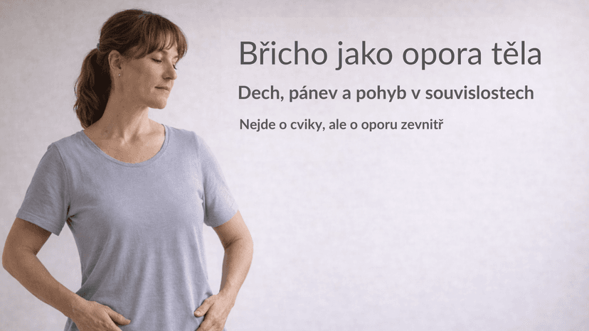 Břicho jako opora těla - kurz pro ženy