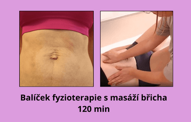 Balíček s masáží břicha 120min.